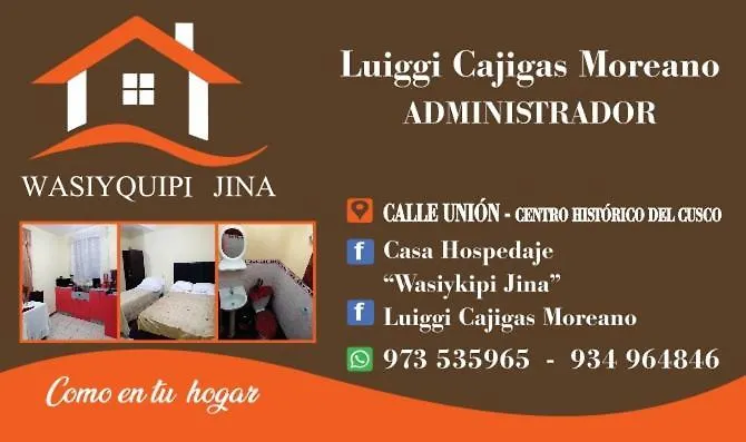 Wasiyquipi Jina: Como En Tu Hogar. Affittacamere *